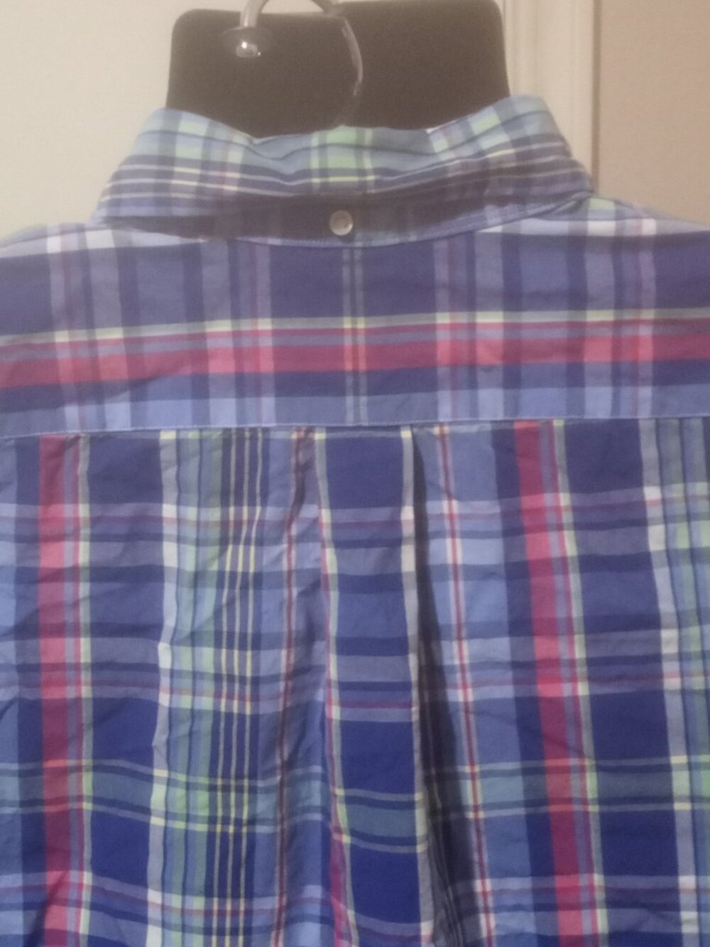 Ralph Lauren Shirt Mens 2XB Big Blue Multicolor Plaid Classic Fit Button Down - Picture 9 of 13